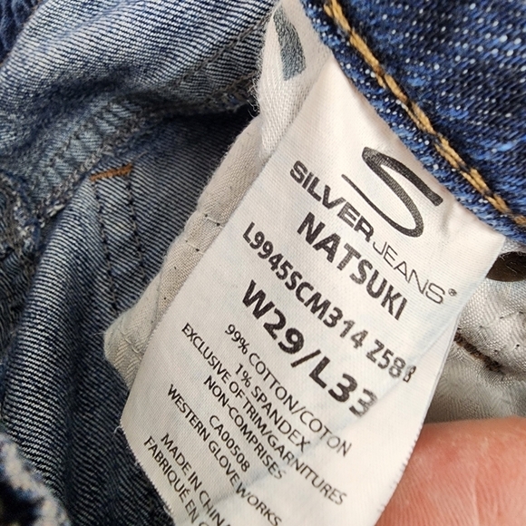 Silver Jeans Natsuki Midrise Bootcut Dark Wash Fade Size 29 - Picture 4 of 16